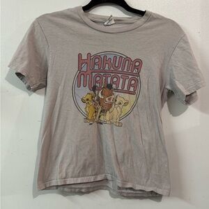 Disney Gray Hakuna Matata Short Sleeve Tee